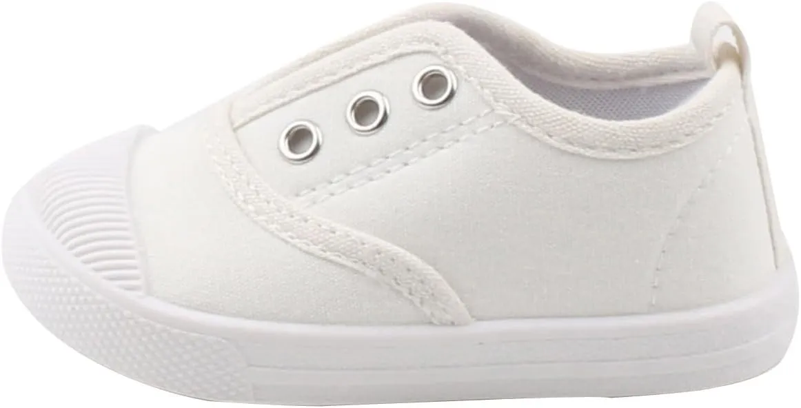 Toddler Shoes Baby Girl Sneaker Kids Boy Casual Canvas Slip on Walking Shoes Lightweight