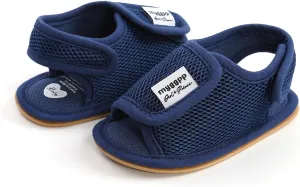 Toddler Shoes Baby Girls Boys Mesh Shoes Sandals Soft Non-Slip Rubber Sole Flat Closed Toe Walking Shoes