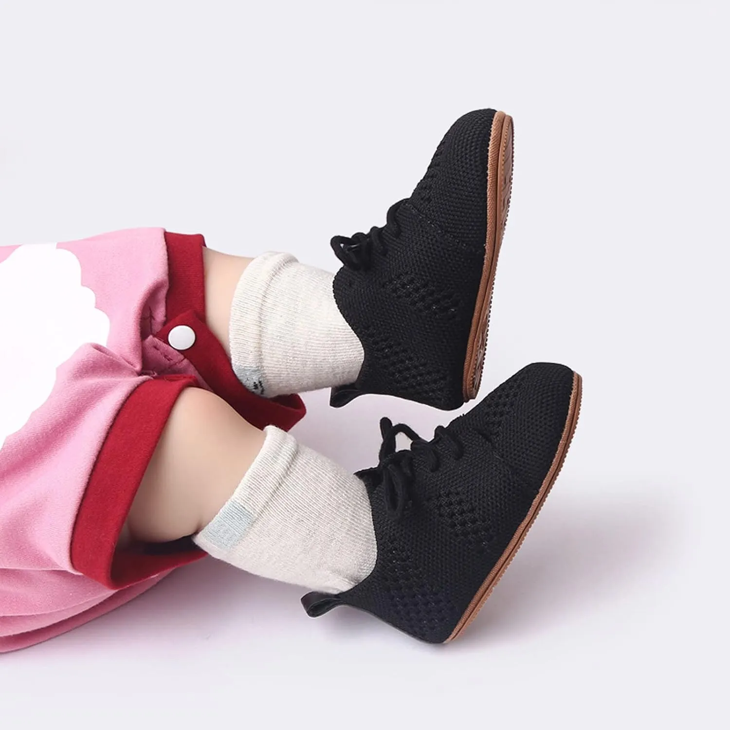 Toddler Shoes Infant Girls Boys Single Shoes First Walking Shoes Toddler Soft Bottom Breathable Mesh Rubber Sole Shoes