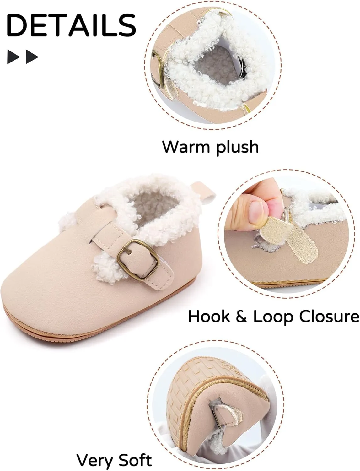 Toddler Slippers Girls Boys Non Slip Fuzzy House Shoes Soft Sole Baby Indoor Socks Walkers Boots