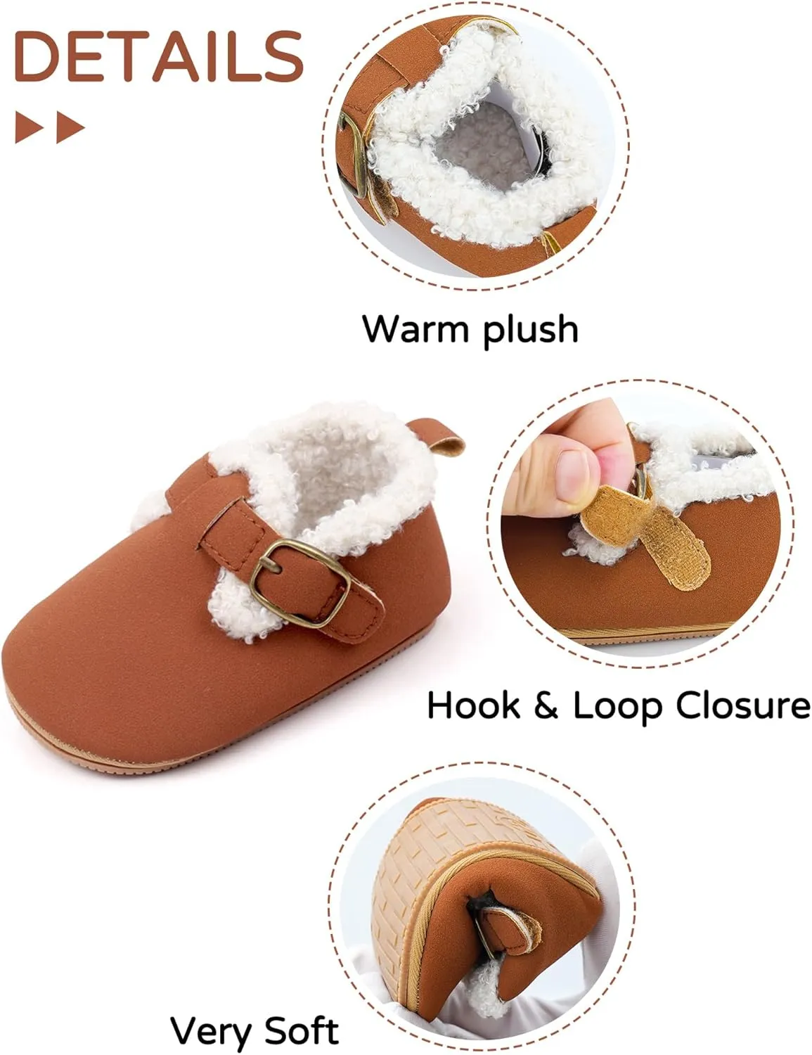 Toddler Slippers Girls Boys Non Slip Fuzzy House Shoes Soft Sole Baby Indoor Socks Walkers Boots
