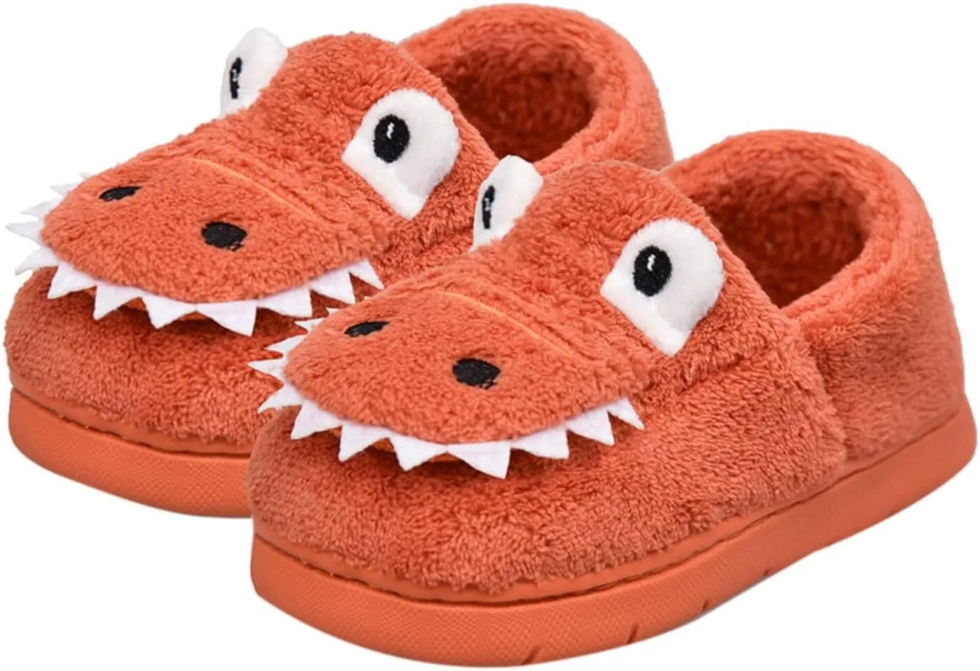 Toddler Slippers Winter Girl Boy Cute Dinosaur House Slipper Kids Warm Fuzzy Slippers Soft Plush Indoor Baby Shoes
