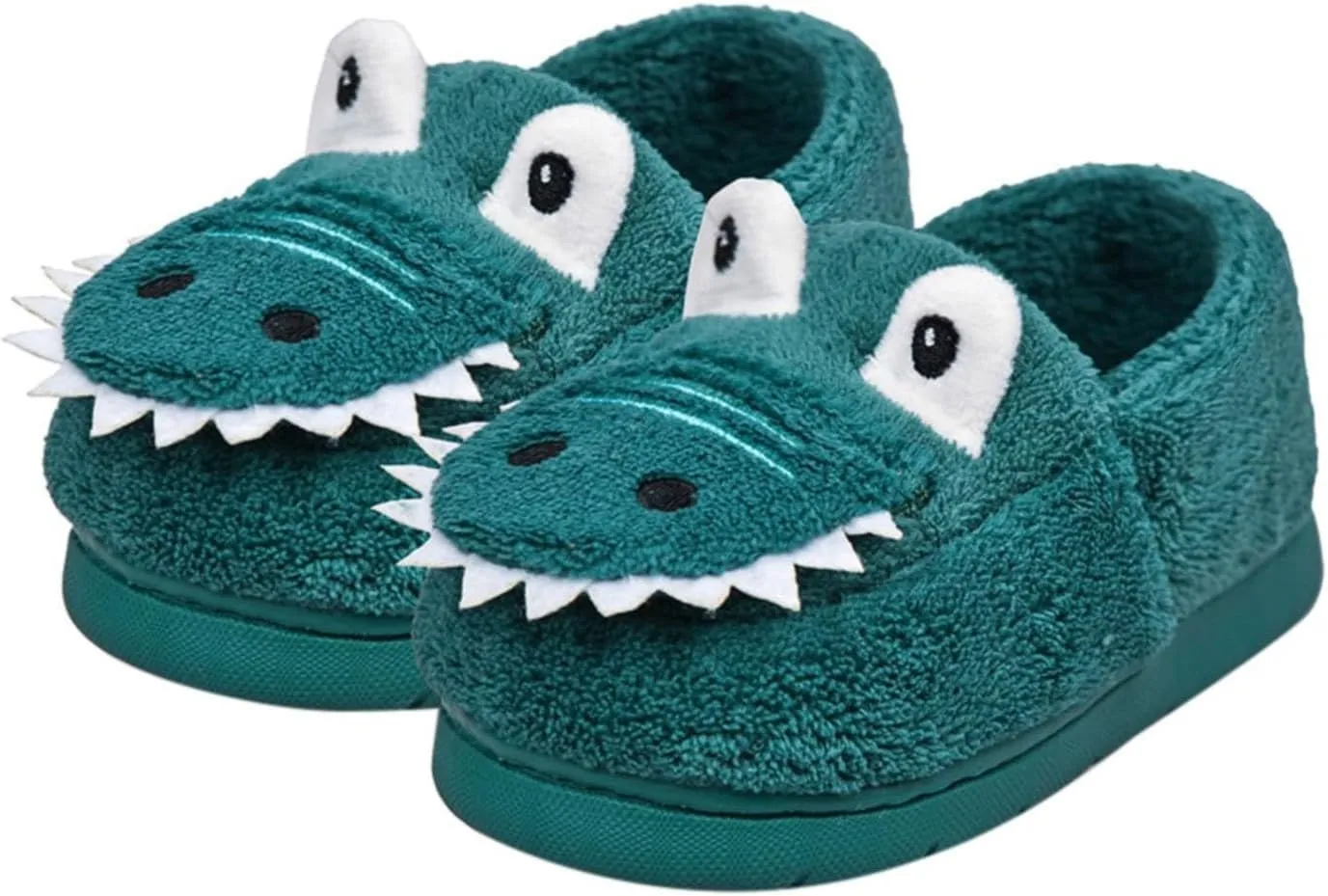 Toddler Slippers Winter Girl Boy Cute Dinosaur House Slipper Kids Warm Fuzzy Slippers Soft Plush Indoor Baby Shoes