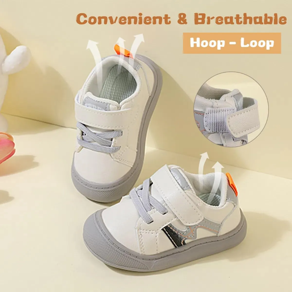Toddler Sneakers Boys Girls Wide Toe Box Barefoot Shoes Preschool Comfortable First Walking Shoes Running Outdoor Activities