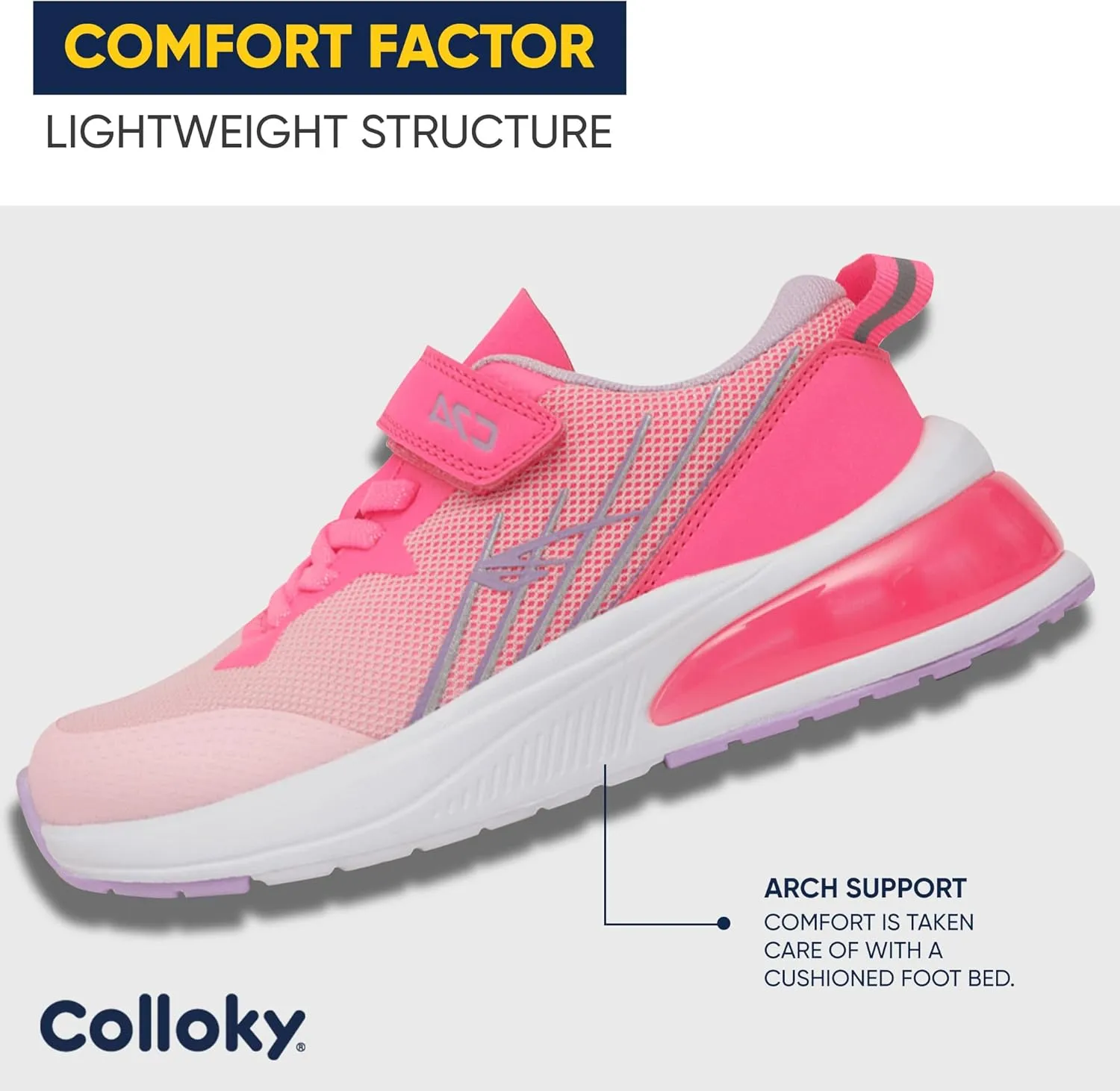 Toddler Sport Shoes for Boys and Girls - Washable Sneakers, Lightweight Design with Soft Soles & Adjustable Strap for Active Kids