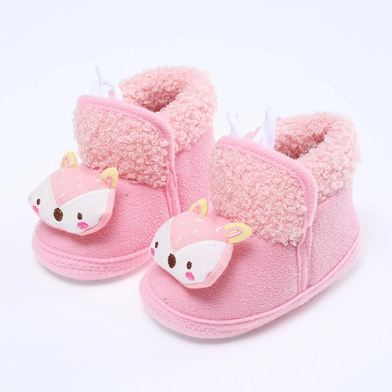 Toddler Walking Shoes Baby Girls Boys Warm Shoes Soft Sole Booties Snow Boots Infant Comfortable Shoes