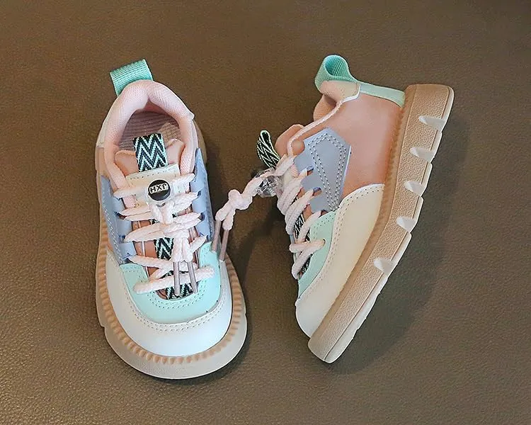 Toddler Walking Shoes Chunky Girls Boys Barefoot Shoes Slip Resistant Baby Running Shoes Soft Sole