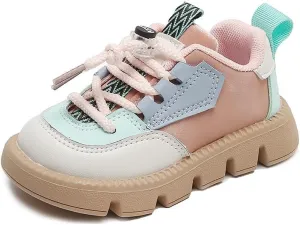 Toddler Walking Shoes Chunky Girls Boys Barefoot Shoes Slip Resistant Baby Running Shoes Soft Sole