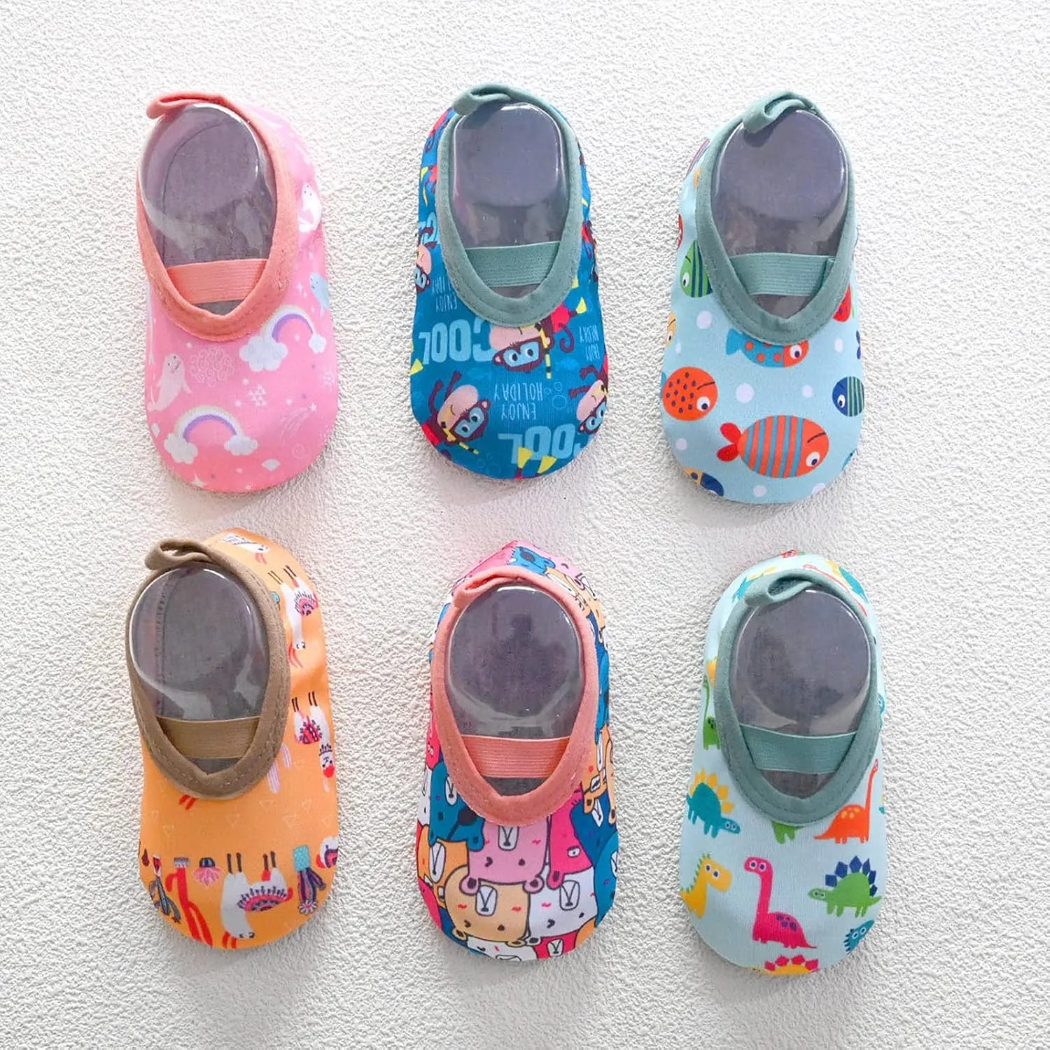 Toddler Water Shoes Swim Socks with Grips Baby First Walking Slippers Slip on Sneakers Beach Barefoot Shoes for Kids