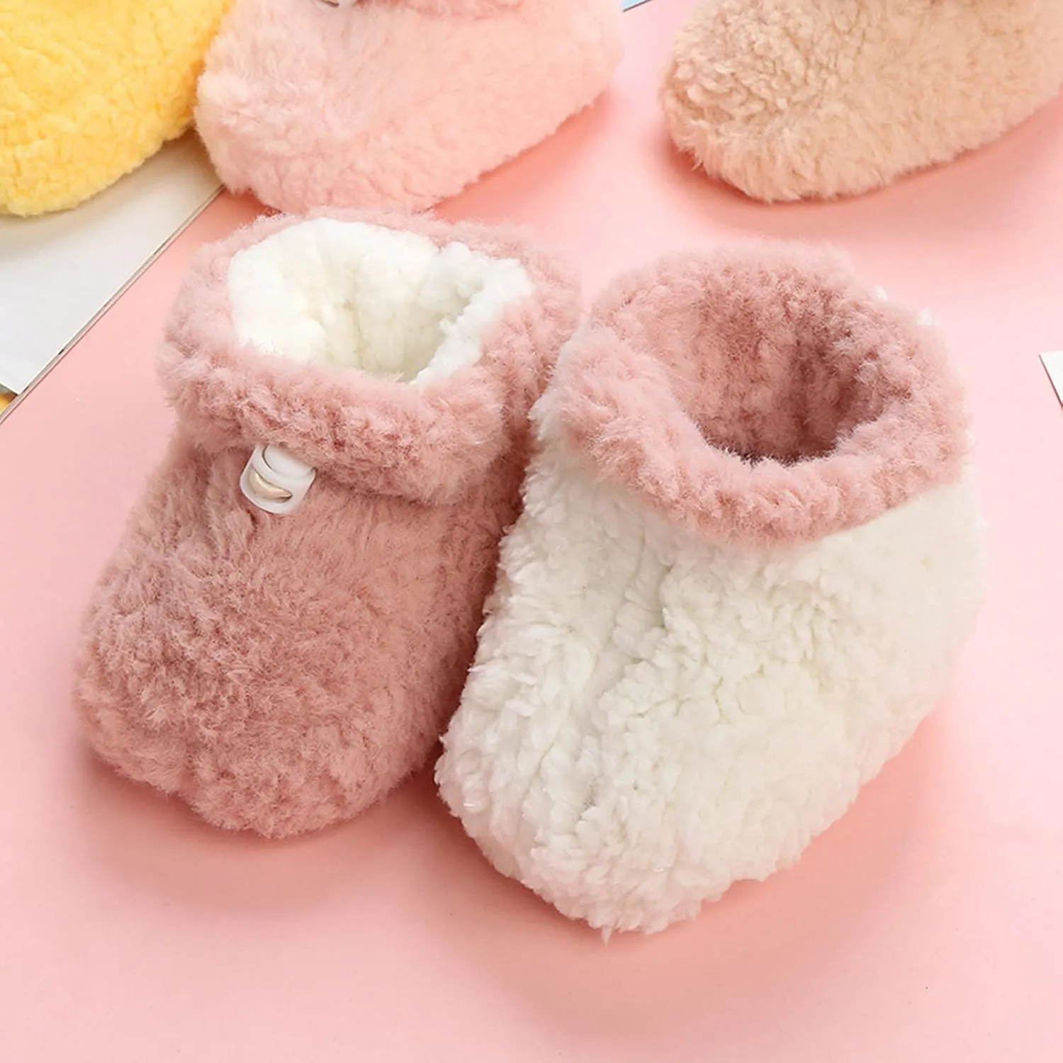 Toddler Winter Plush Thickened Baby Shoes Soft Sole Warm Girls Socks Cotton Shoes for Babys Slip on for Boys
