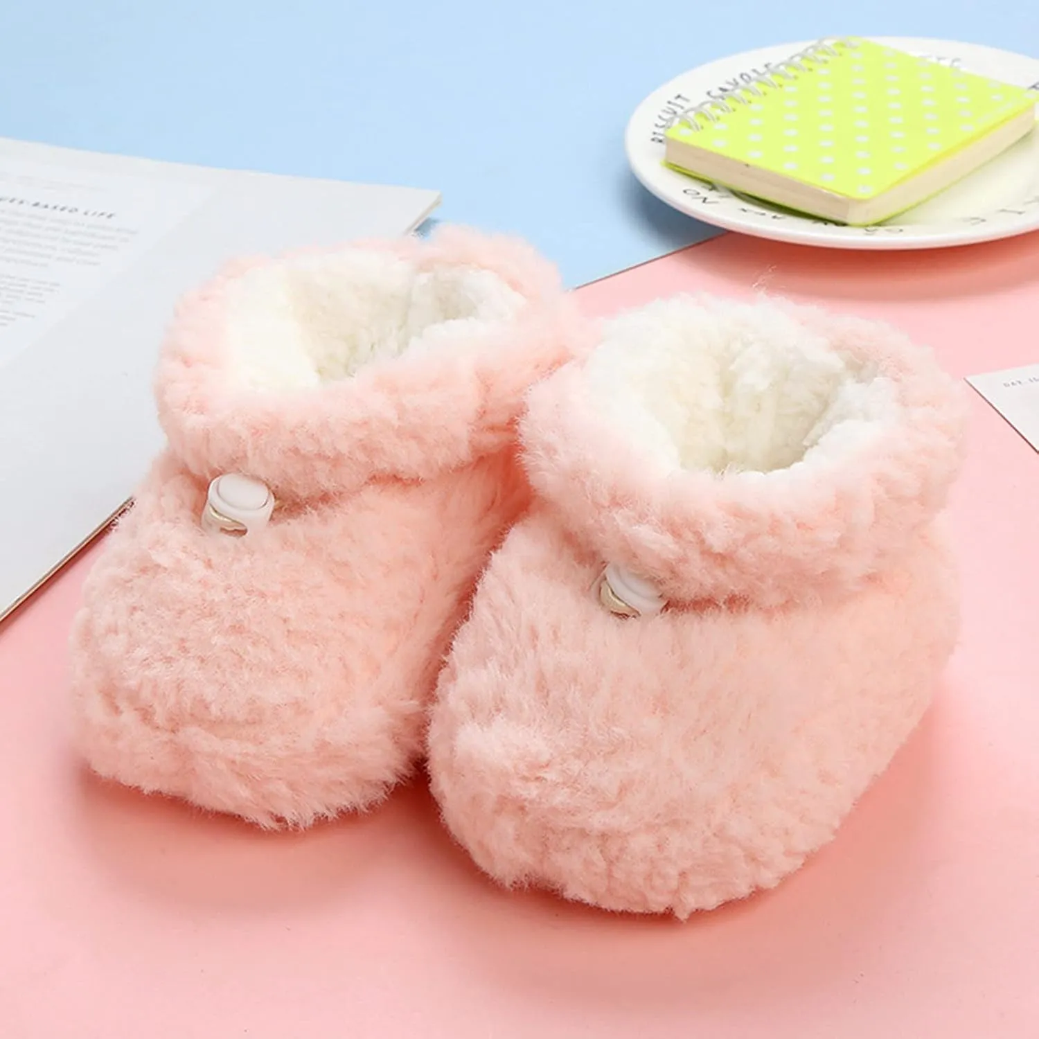 Toddler Winter Plush Thickened Baby Shoes Soft Sole Warm Girls Socks Cotton Shoes for Babys Slip on for Boys