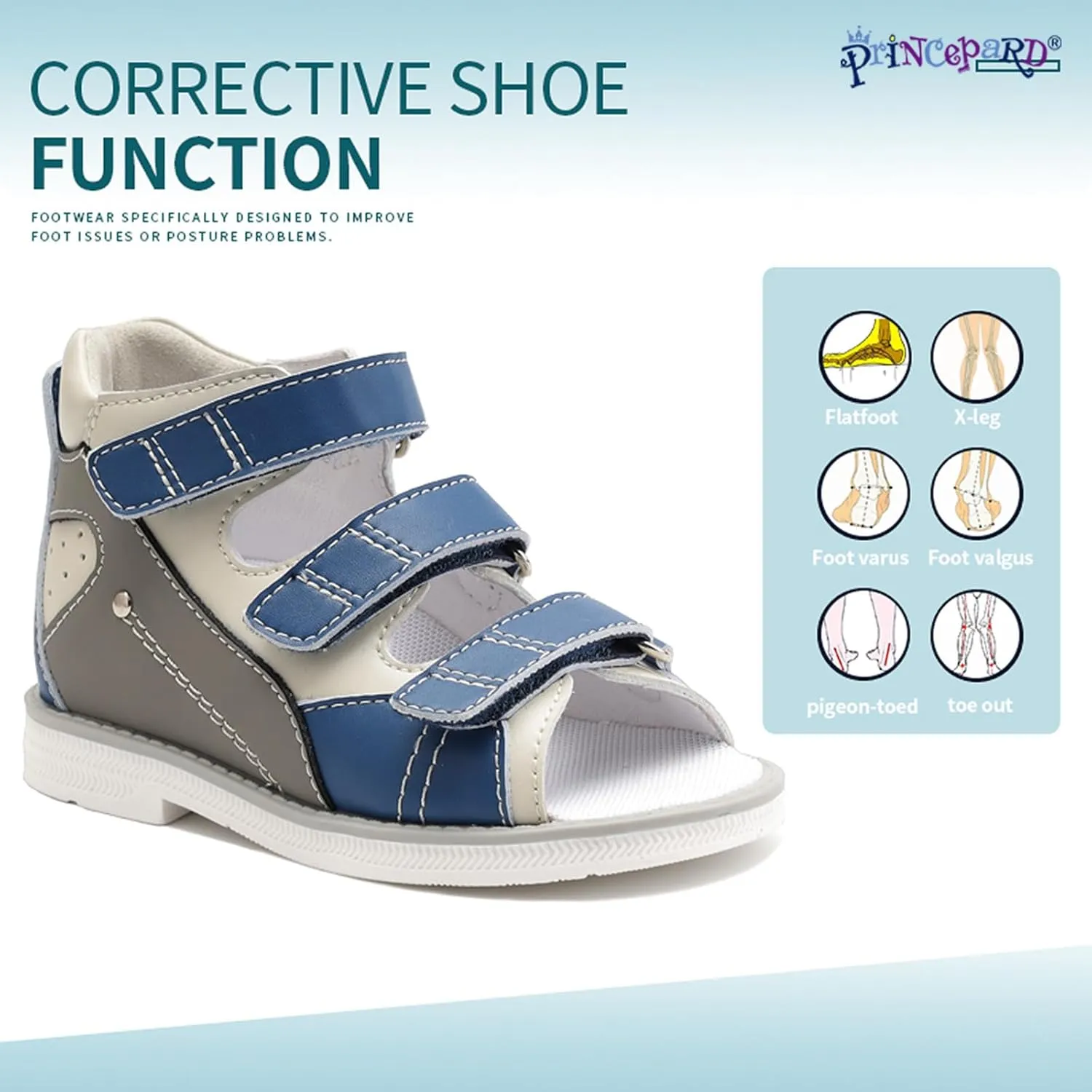Toddlers Orthopedic Sandals with Arch Support,Low-top Supportive SMO Shoes
