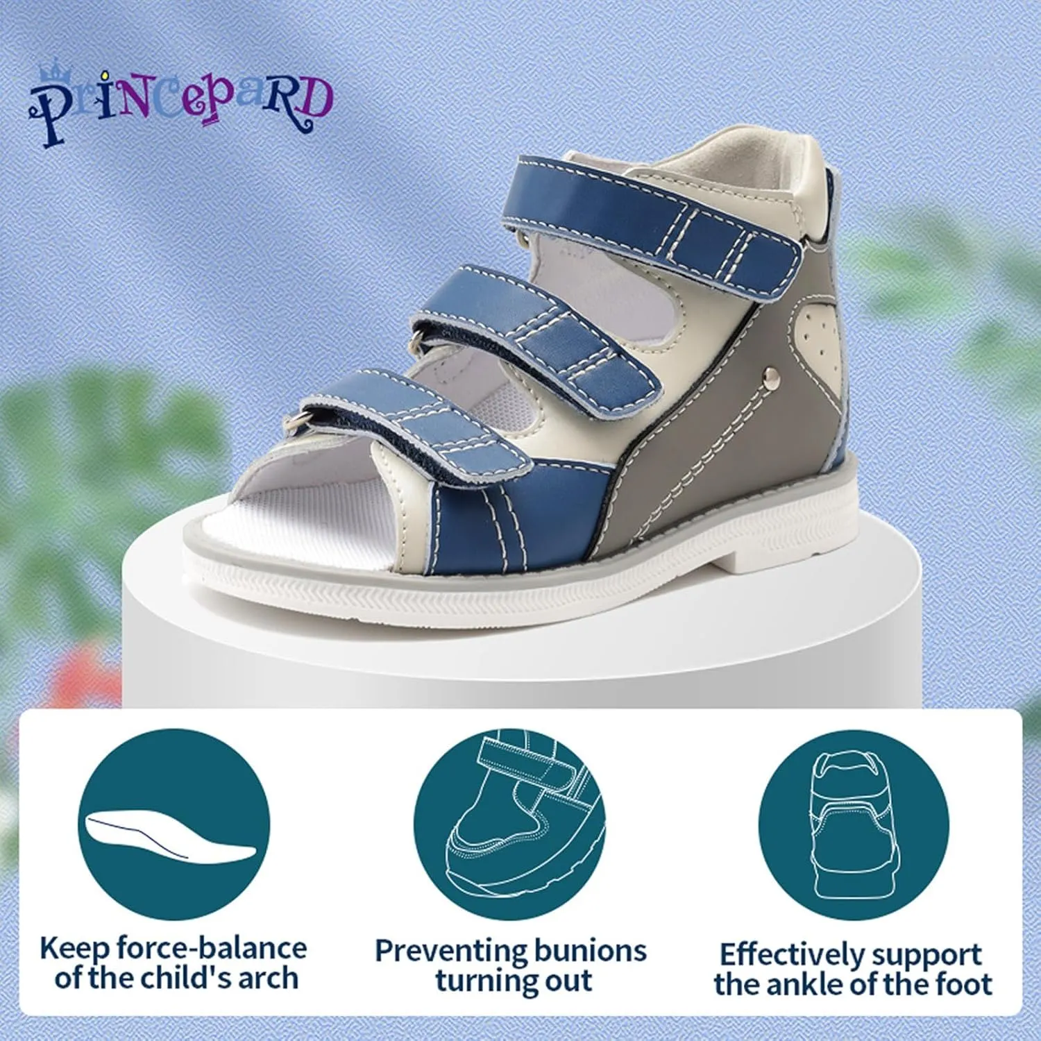 Toddlers Orthopedic Sandals with Arch Support,Low-top Supportive SMO Shoes