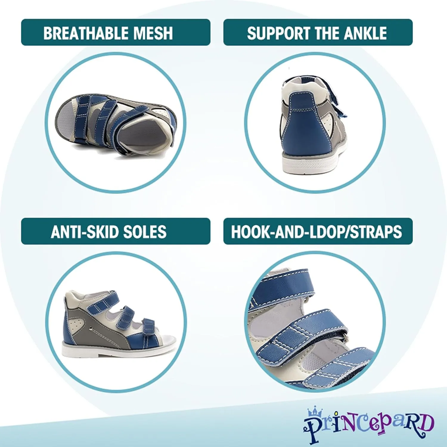 Toddlers Orthopedic Sandals with Arch Support,Low-top Supportive SMO Shoes