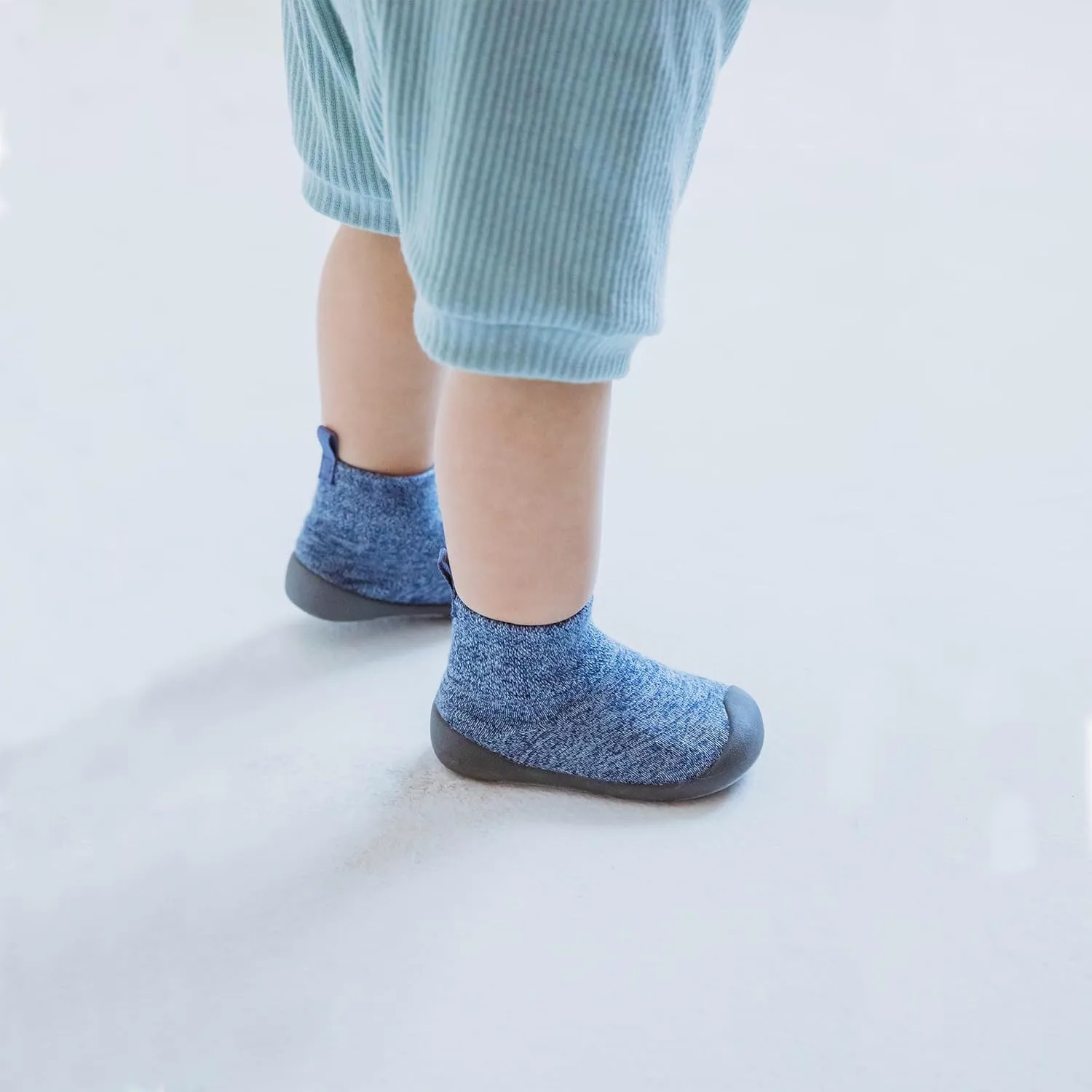 Travel Bug The Denver Baby Slipper Sock Walking Shoes with Rubber Soles
