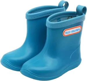 Tree Grandpa Toddler Rain Boots Baby Kids Easy-on Rain shoes Children Waterproof Shoes for Boys Girls(1-6 Years)