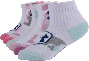 Under Armour Baby Girls Multi Pack Camo Heart Essentials Quarter Sock