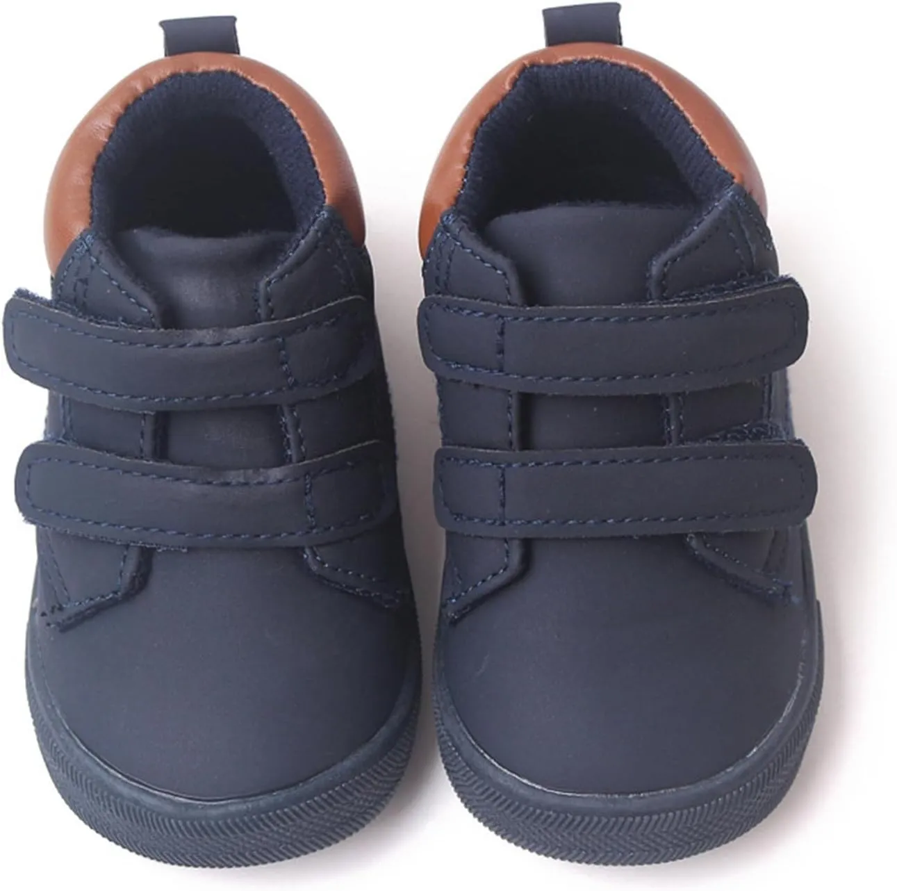 Unisex Baby Boys Girls High-Top Ankle Sneakers Soft Rubber Sole Infant Toddler Cowboy xford First Walking Shoes