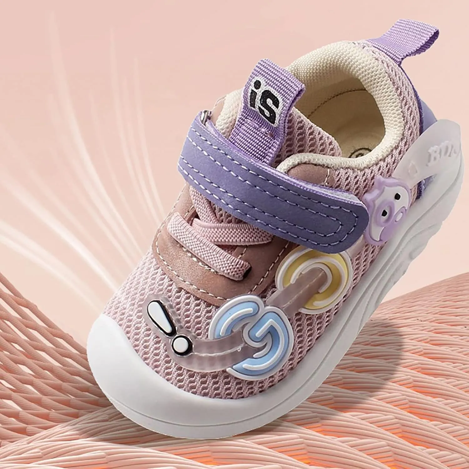 Unisex Baby Shoes Boys Girls Infant Sneakers Non-Slip Soft Rubber Sole Toddler Lightweight First Walking Shoes Boys