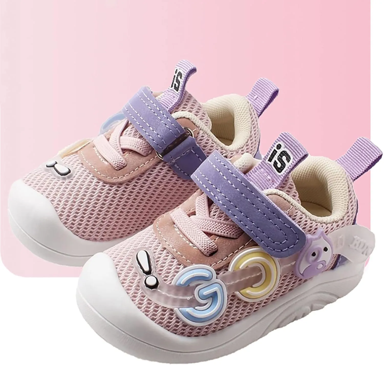 Unisex Baby Shoes Boys Girls Infant Sneakers Non-Slip Soft Rubber Sole Toddler Lightweight First Walking Shoes Boys