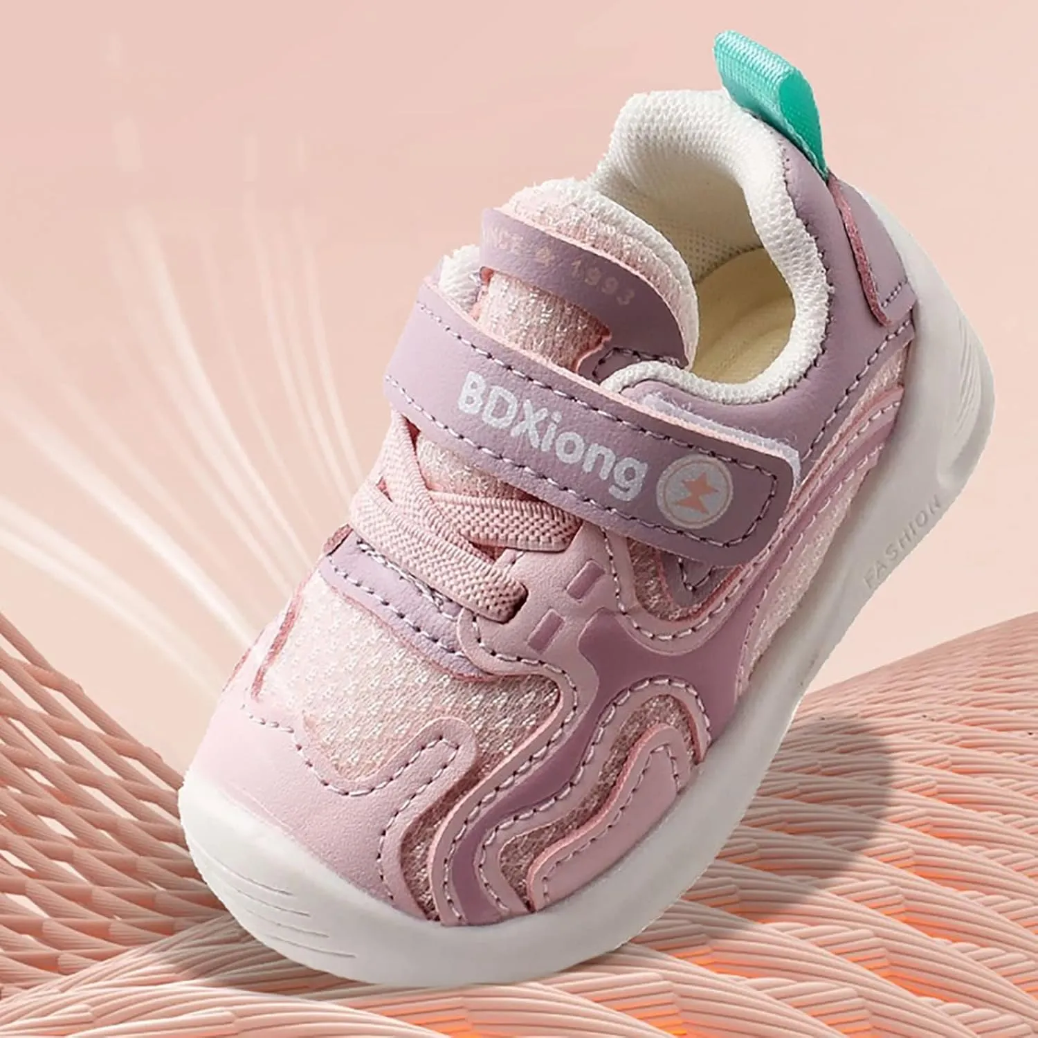 Unisex-Child Athletic Crib Shoe Infant Baby Boys Girls Sneaker Leather Soft Sole Non-Slip Outdoor Toddler Casual