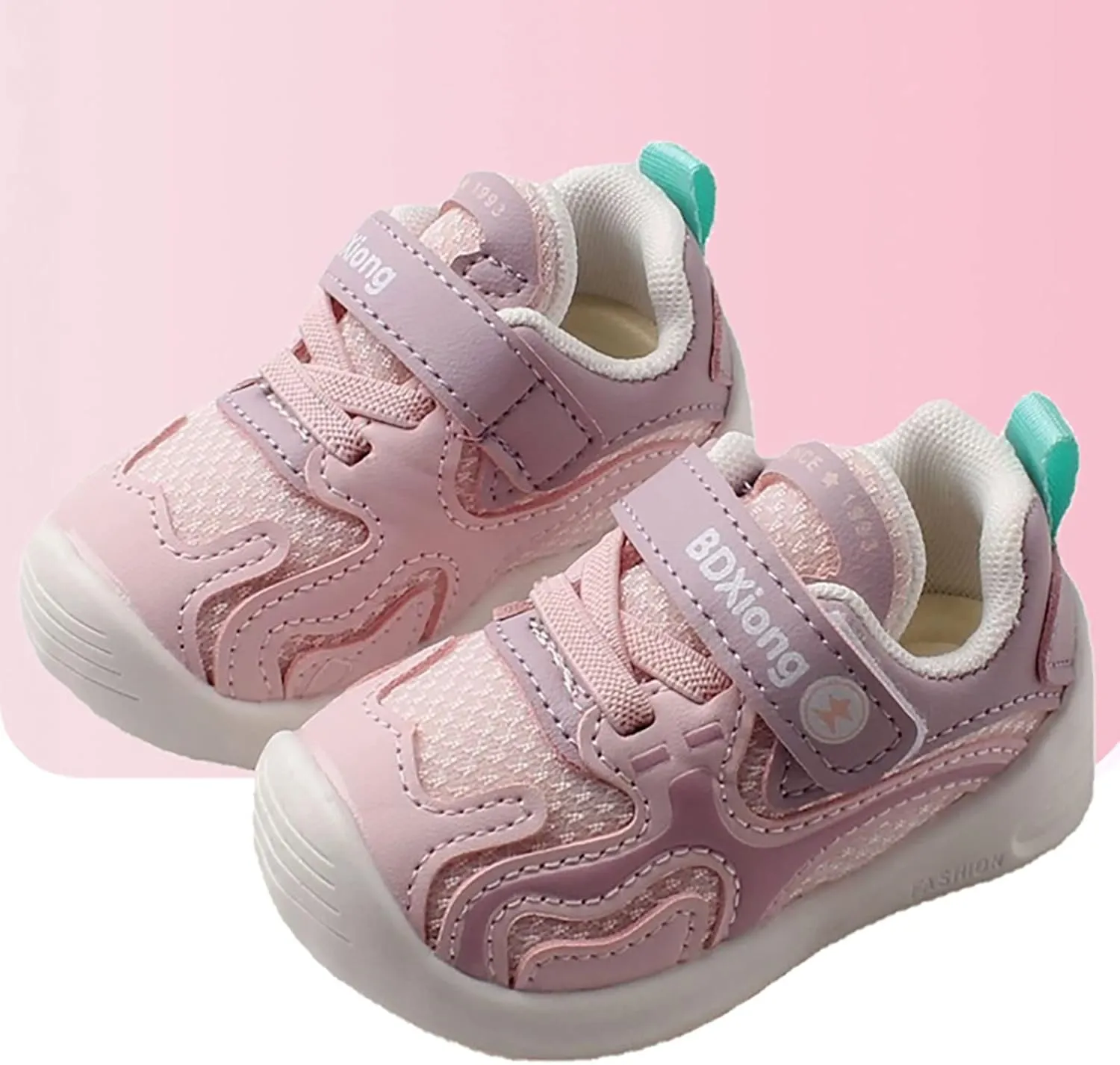 Unisex-Child Athletic Crib Shoe Infant Baby Boys Girls Sneaker Leather Soft Sole Non-Slip Outdoor Toddler Casual