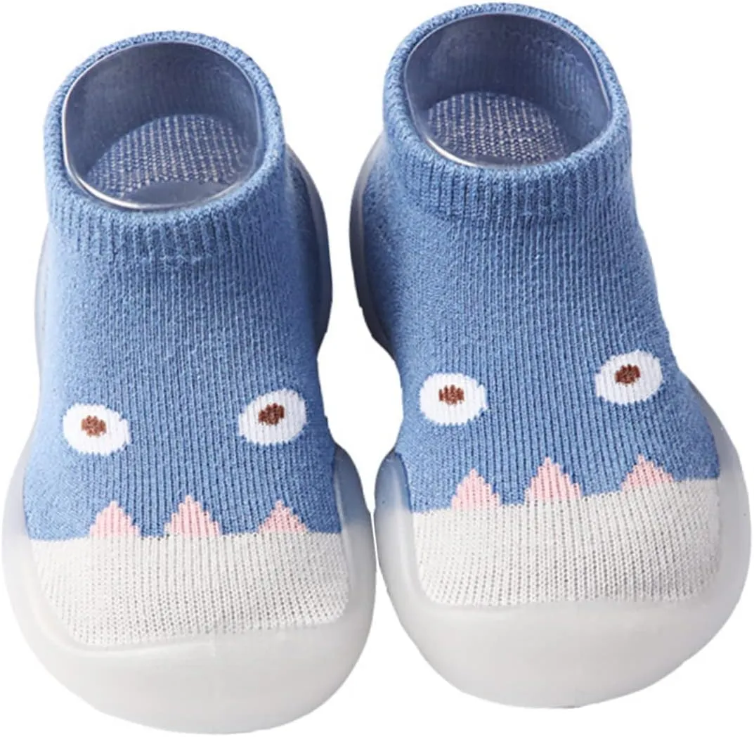 VALICLUD Socks Shoes First Babies Slipper Socks House Shoes Non Socks White Indoor Knitted Walking