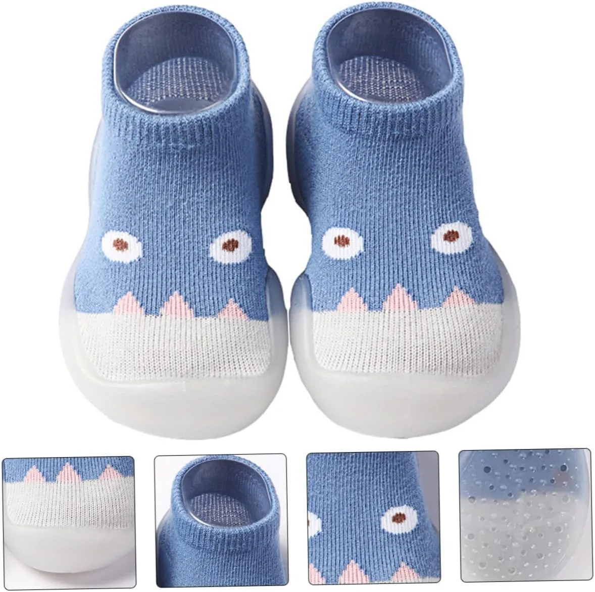 VALICLUD Socks Shoes First Babies Slipper Socks House Shoes Non Socks White Indoor Knitted Walking