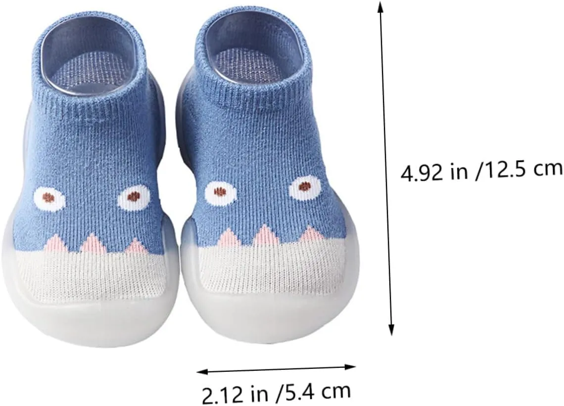 VALICLUD Socks Shoes First Babies Slipper Socks House Shoes Non Socks White Indoor Knitted Walking