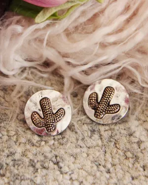 Vintage Cactus Earrings