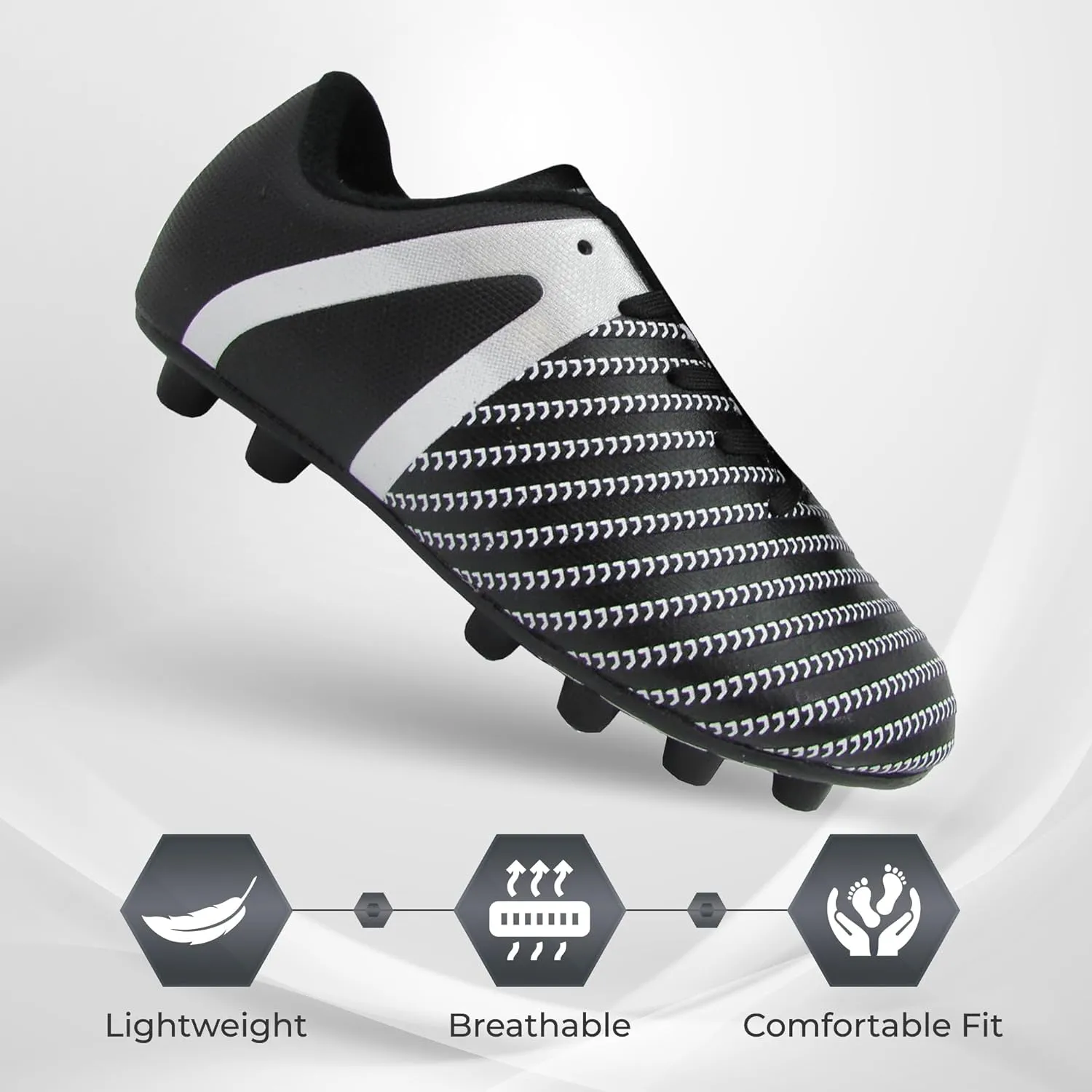 Vizari USA Impact Soccer Cleats for Kids  Youth Firm Ground Football Shoes | Breathable Design for Toddler, Little Kid & Big Kid Players