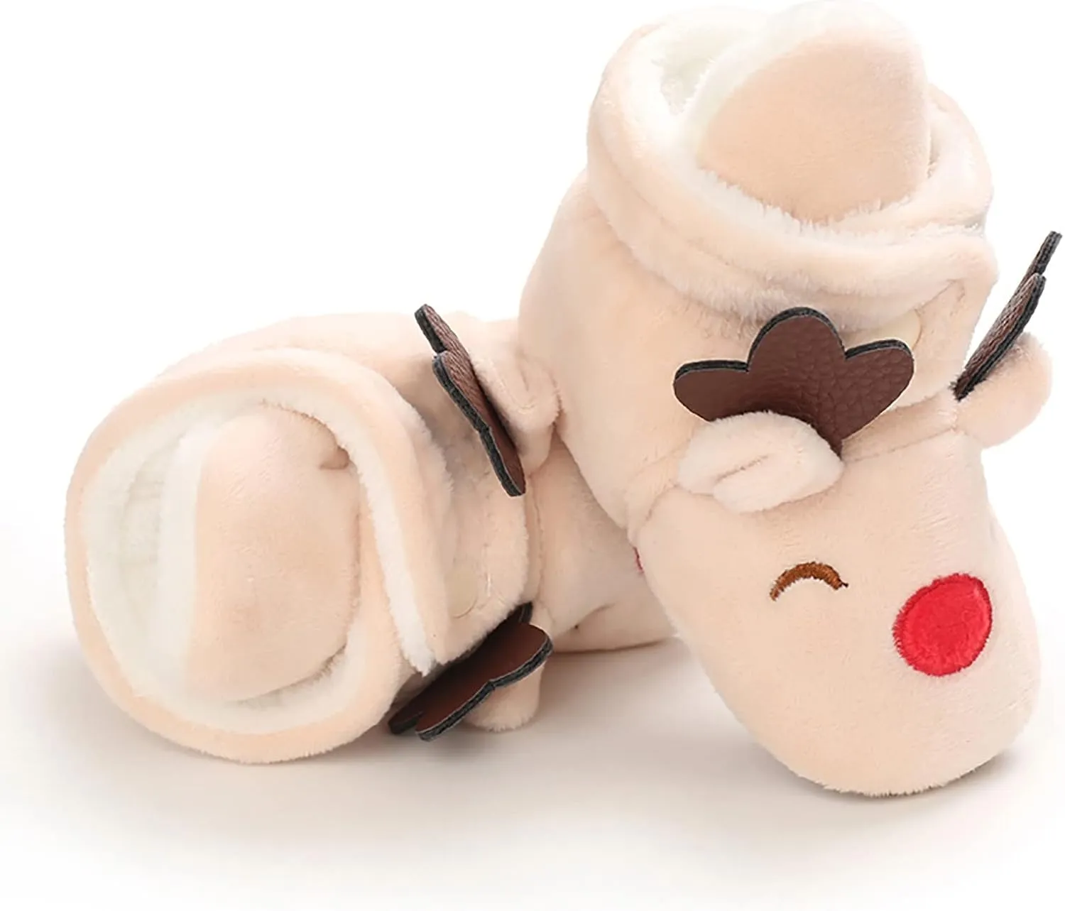Walking Shoes Christmas Baby Cotton Boots Warm Cotton Shoes Soft Comfortable Infant Toddler Warming Soft Sole Sneakers