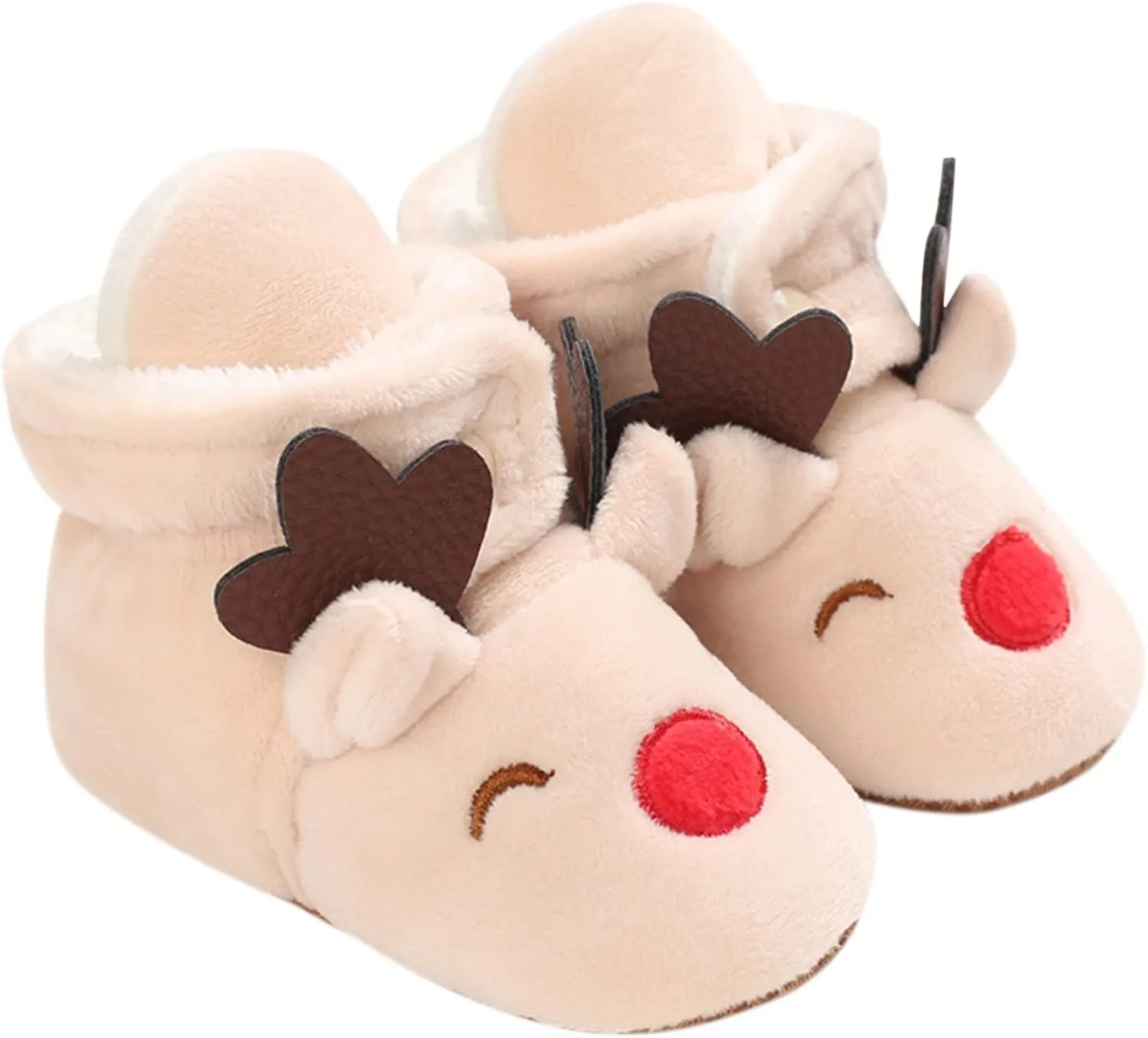 Walking Shoes Christmas Baby Cotton Boots Warm Cotton Shoes Soft Comfortable Infant Toddler Warming Soft Sole Sneakers