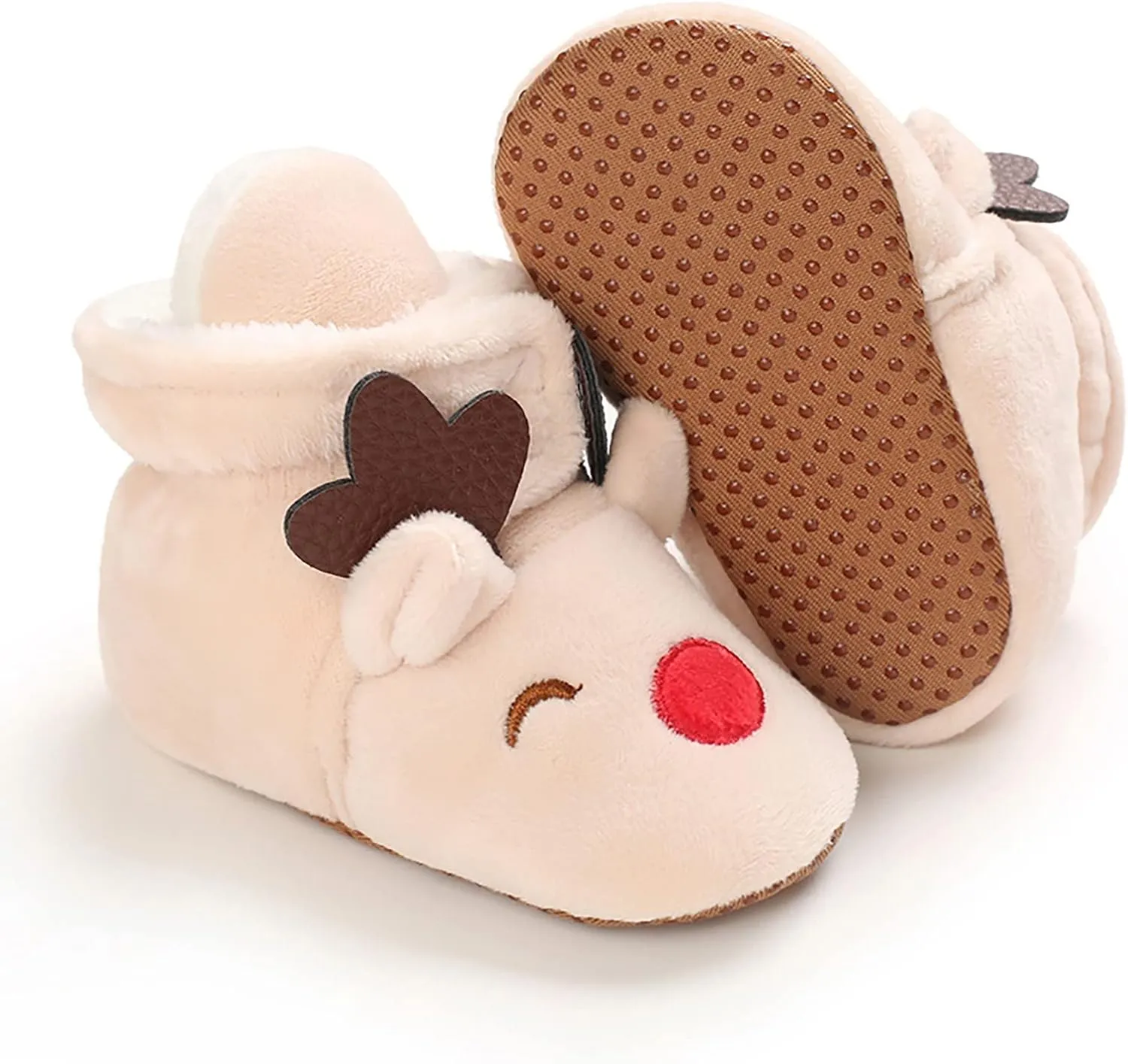 Walking Shoes Christmas Baby Cotton Boots Warm Cotton Shoes Soft Comfortable Infant Toddler Warming Soft Sole Sneakers
