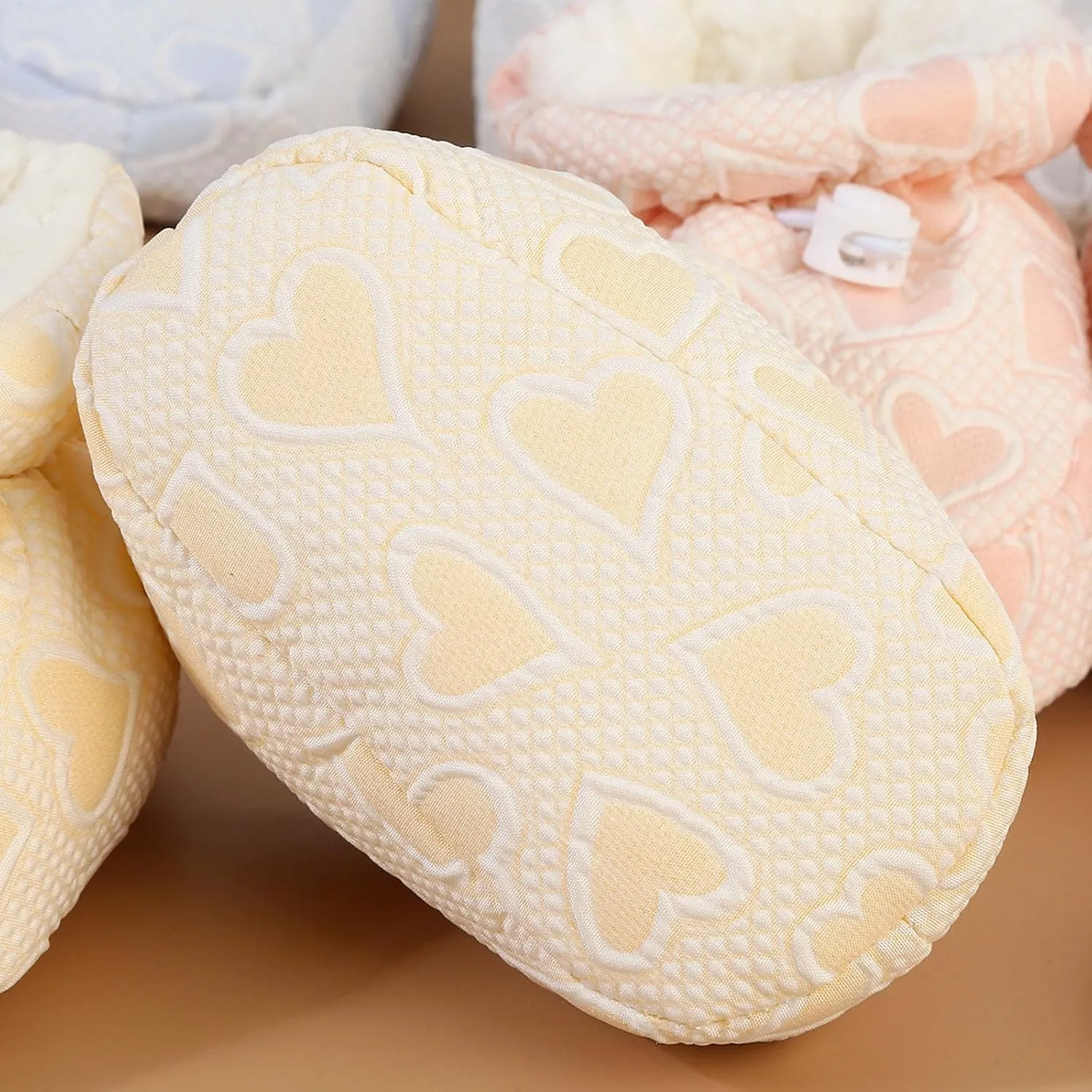 Warm Fur Baby Boots, Baby Plush Cotton Toddler Shoes, Cozy Fleece Baby Booties, Soft Sole Warm Booties (Yellow,11.5cm/8-11 Months)