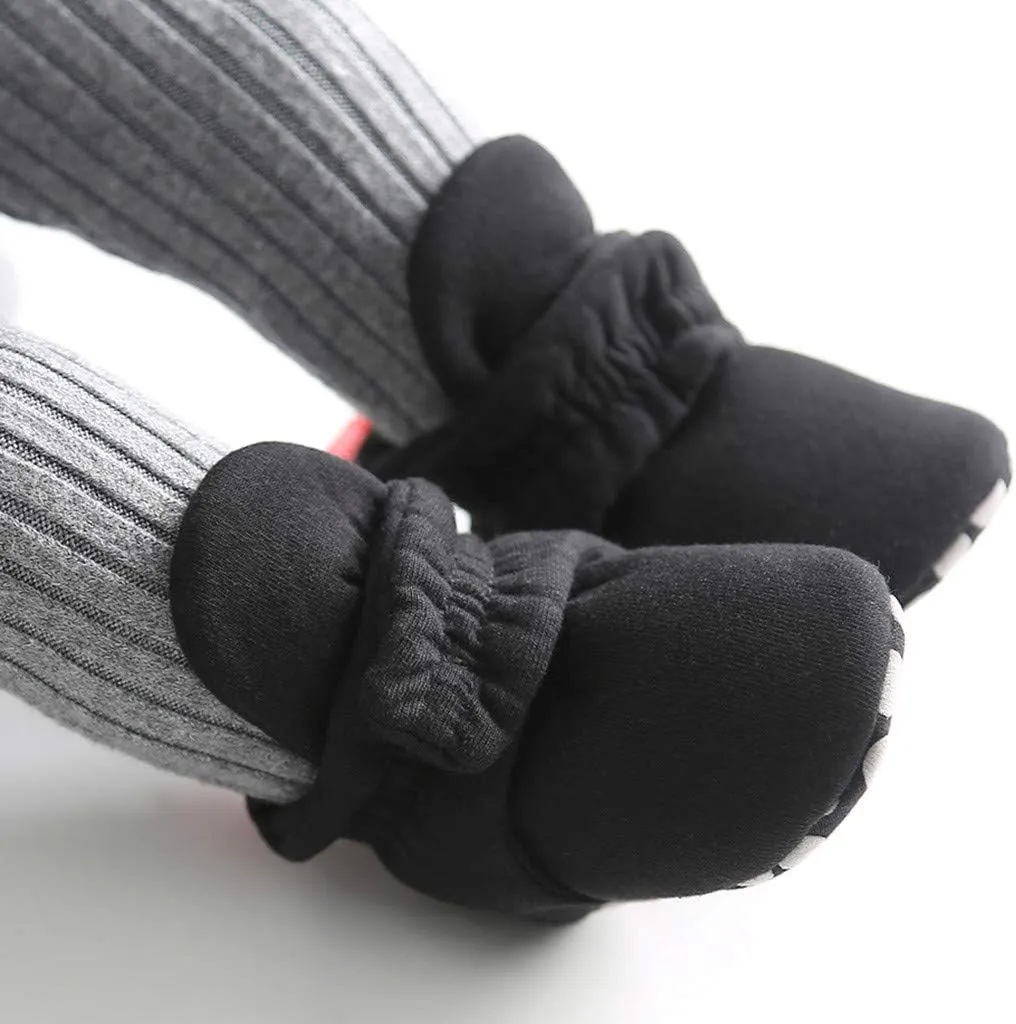 WUAI Newborn Infant Baby Girls Boys Cotton Booties Soft Sole Slippers Shoes Non-Skid Sock Boots Grippers As Gift