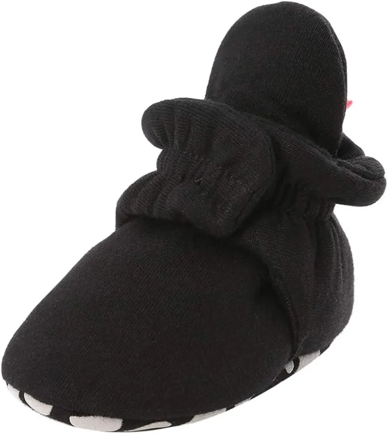 WUAI Newborn Infant Baby Girls Boys Cotton Booties Soft Sole Slippers Shoes Non-Skid Sock Boots Grippers As Gift