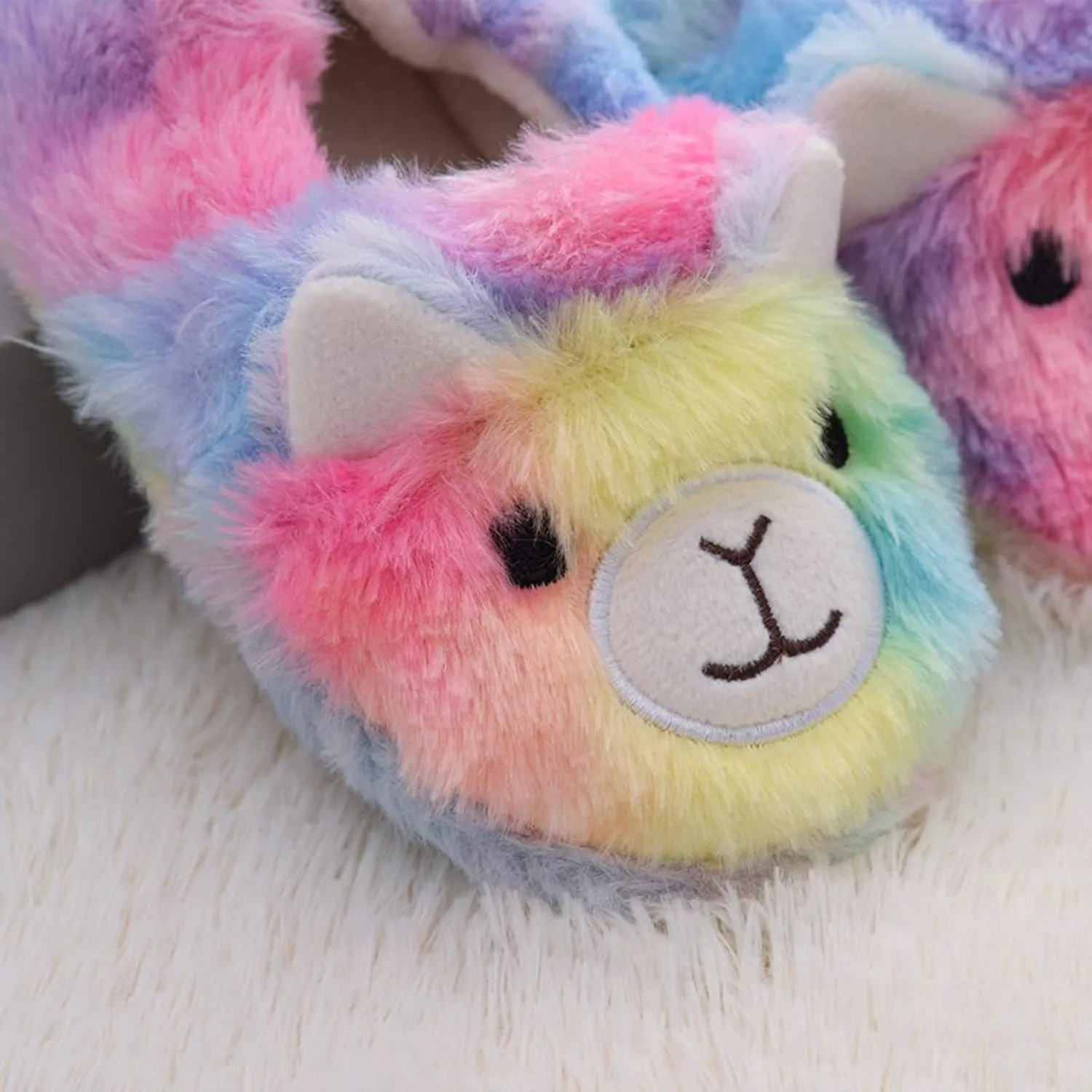 XIMIN Toddler Kids Baby Warm Shoes Boys Girls Cartoon Soft-Soled Slippers Soft Sole Anti-slip Slippers Lightweight Shoes